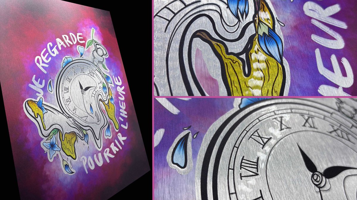 STUDIOLUMINA's tweet image. Un message énigmatique, une montre qui se déforme, des fleurs éclatantes… Et si le temps n’était qu’une illusion ? ⏳🌺

✨ Œuvre signée, imprimée sur aluminium brossé.

👉 studioluminas.com 

#Art #Tableau #Luminas #StudioLuminas