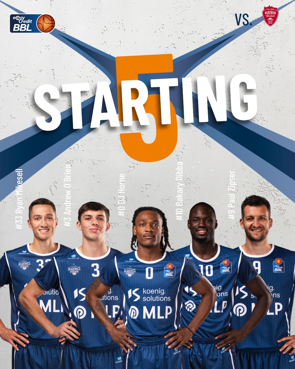 MLP Academics Heidelberg (@mlp_academics) on Twitter photo Unsere Starting Five im letzten Auswärtsspiel der regulären Saison: DJ, Andrew, Ryan, Bakary und Paul 🙌💙
<a href="/easyCreditBBL/">easyCredit BBL</a> Unsere Starting Five im letzten Auswärtsspiel der regulären Saison: DJ, Andrew, Ryan, Bakary und Paul 🙌💙
<a href="/easyCreditBBL/">easyCredit BBL</a>