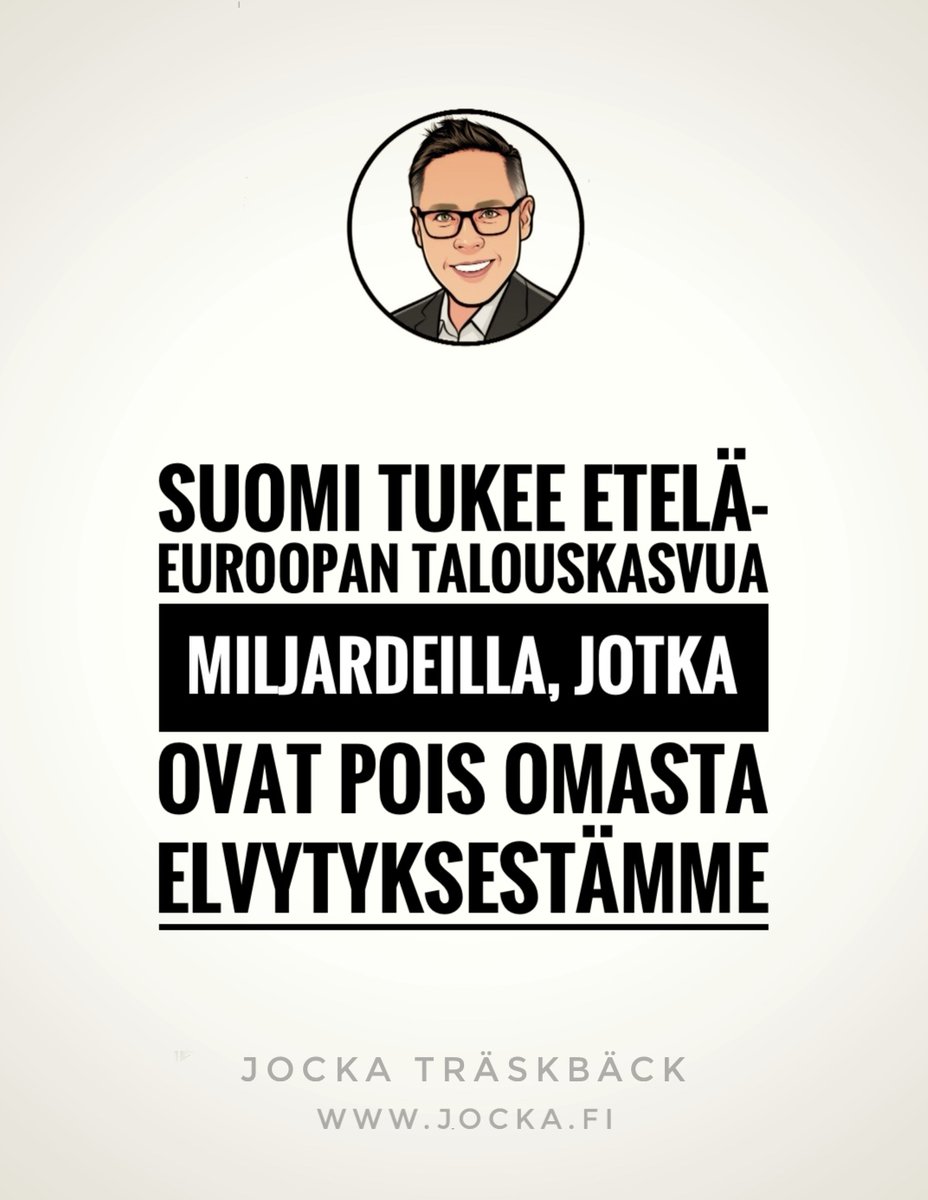 Jocka's tweet image. Linkin takana vuodelta 2020 näkemykseni Euroopan unionin elpymisvälineestä. Eipä tuohon ole tänään juurikaan lisättävää.

jocka.fi/?p=7817

#elvytyspaketti 
#elpymispaketti