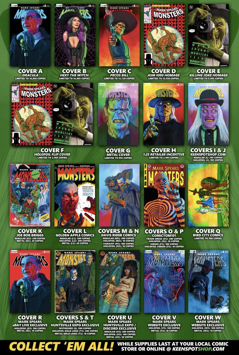 In Stores Now: MARK SPEARS MONSTERS #4! #NCBD