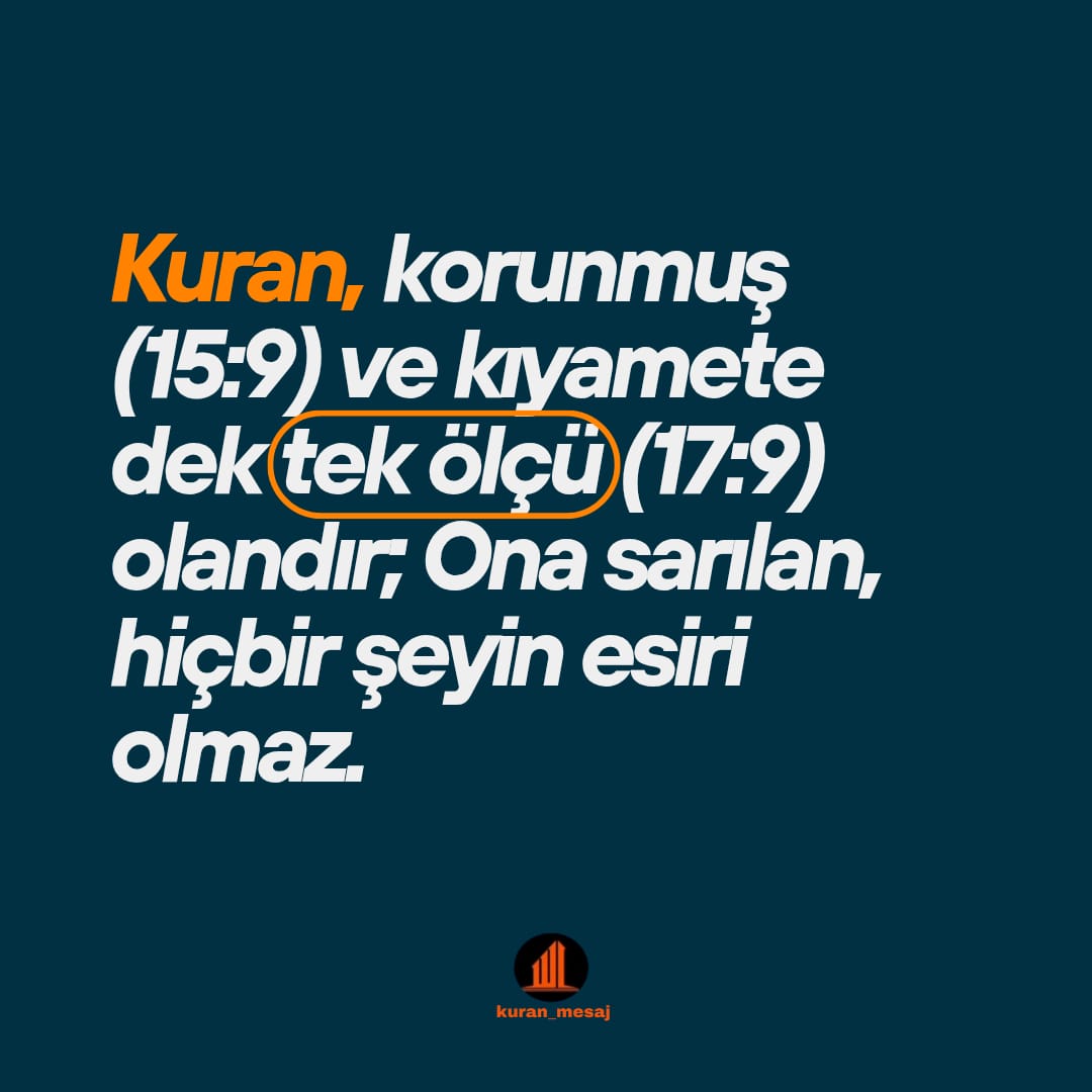 Dünyaya saplanmaktan sadece Allah ve sözleri bizi özgürleştirebilir.