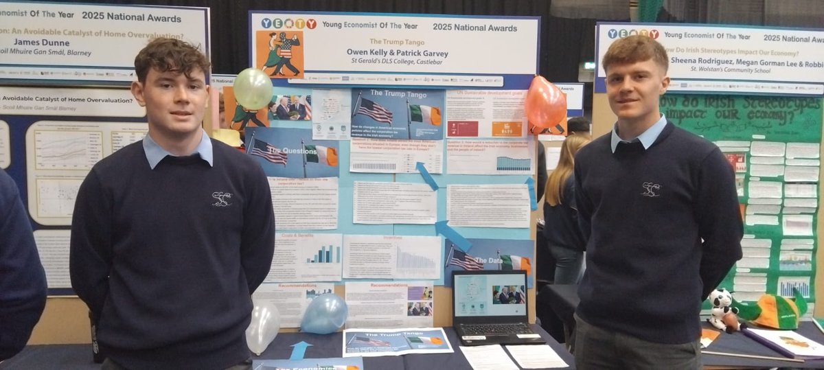 St. Gerald's DLS College (@stgeralds) on Twitter photo Young Economist of the Year 2025 Gold medalists Patrick Garvey & Owen Kelly <a href="/Oide_YEOTY/">Oide Young Economist of the Year</a> <a href="/lecheiletrust1/">Le Chéile Schools Trust</a> <a href="/thecontel/">Connaught Telegraph</a> Young Economist of the Year 2025 Gold medalists Patrick Garvey & Owen Kelly <a href="/Oide_YEOTY/">Oide Young Economist of the Year</a> <a href="/lecheiletrust1/">Le Chéile Schools Trust</a> <a href="/thecontel/">Connaught Telegraph</a>