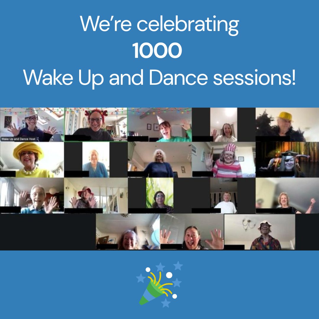 🎉🎉🎉 Wow 1000 sessions! 

Join us, Dacorum Community Dance and Active Dacorum, at 9am on weekdays, for 10 minutes of dancing online. 

➡️ Find out more and book your place: beee-creative-cio.uk/events/wake-up…

#danceonline #community #communitydance #danceforfun #DanceForAll