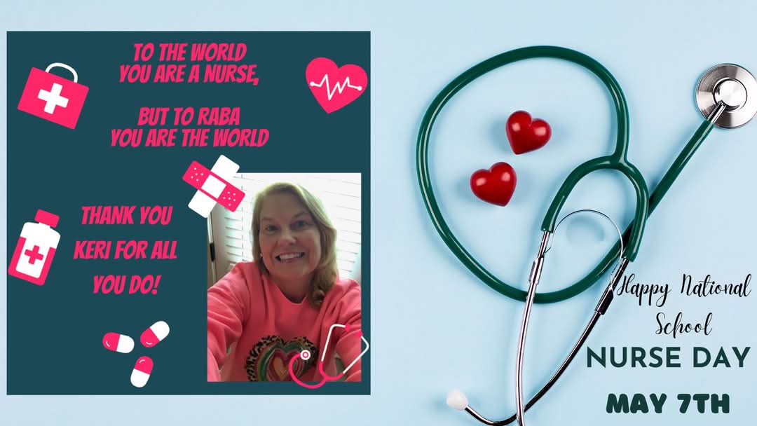 Happy School Nurse Appreciation Day! 💖🩺
Today we give a *BIG thank you* to our amazing school nurse!
Thank you Ms. Keri, for all the hugs &amp; magic ice packs! We appreciate you more than words can say. 💐👏
