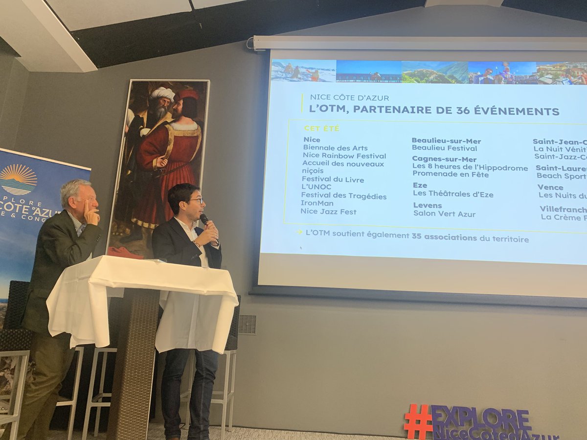 bailetmonique's tweet photo. Lancement de la saison touristique aux côtés de @cestrosi @JS_Martinez et @rudysalles qui s’annonce prometteuse avec #UNOC et un programme d’événements sportifs et culturels de dimension internationale.
Nice, terre d’événements. Nice attire. Nice rayonne. #Nice06 #ExploreNCA https://t.co/1CBGXj0Lil