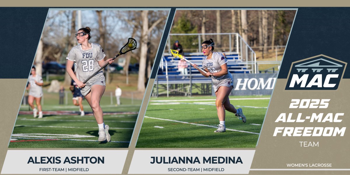 FDU Devils Athletics (@fdudevils) on Twitter photo AWARDS | Two <a href="/fduwlacrosse/">FDU Women's Lacrosse</a> Student-Athletes named to 2025 All-MAC Freedom Team
Full Release: tinyurl.com/bd72amk4
#HornsUp #HeatsRising AWARDS | Two <a href="/fduwlacrosse/">FDU Women's Lacrosse</a> Student-Athletes named to 2025 All-MAC Freedom Team
Full Release: tinyurl.com/bd72amk4
#HornsUp #HeatsRising