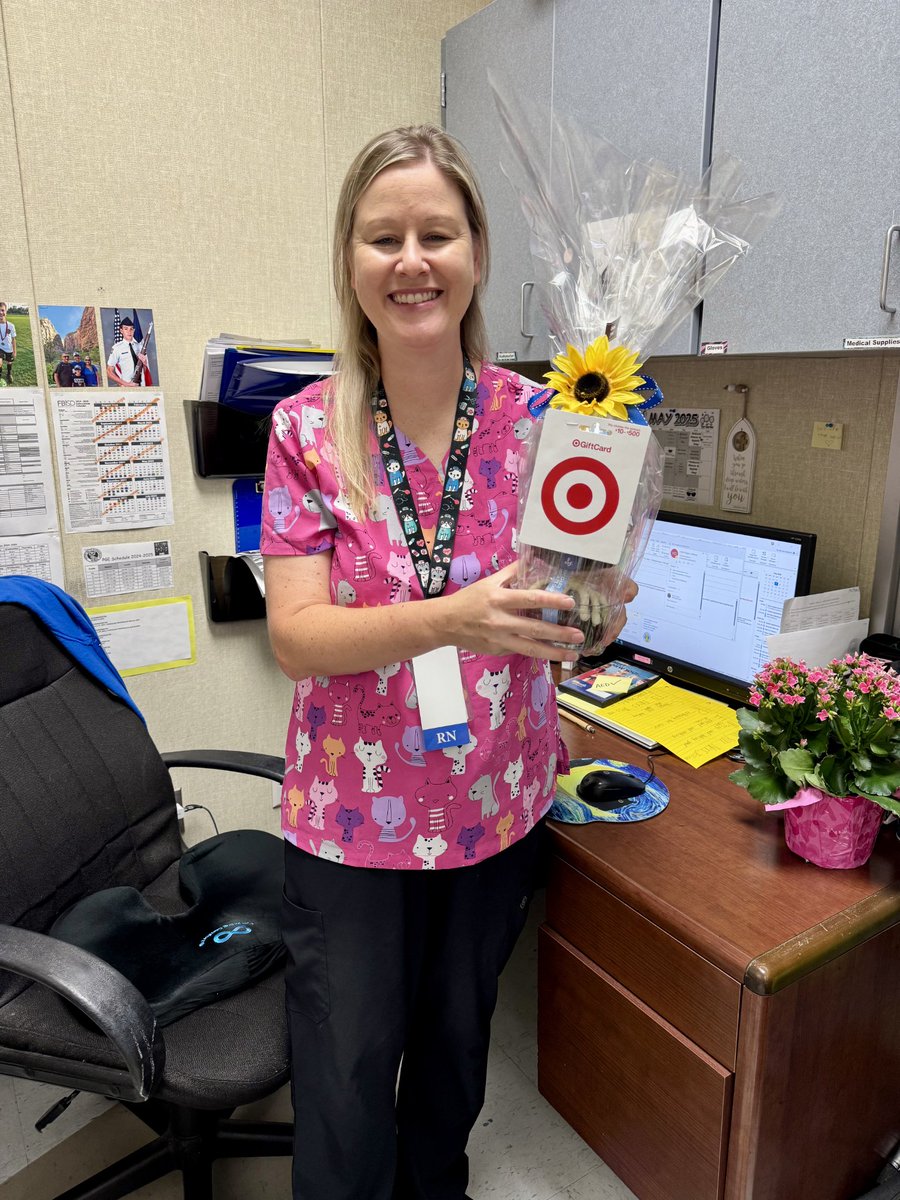 Happy #SchoolNurseDay! 🍎 Thank you to Nurse Jessica for your dedication and care in making our school a healthier place. We appreciate everything you do! ❤️