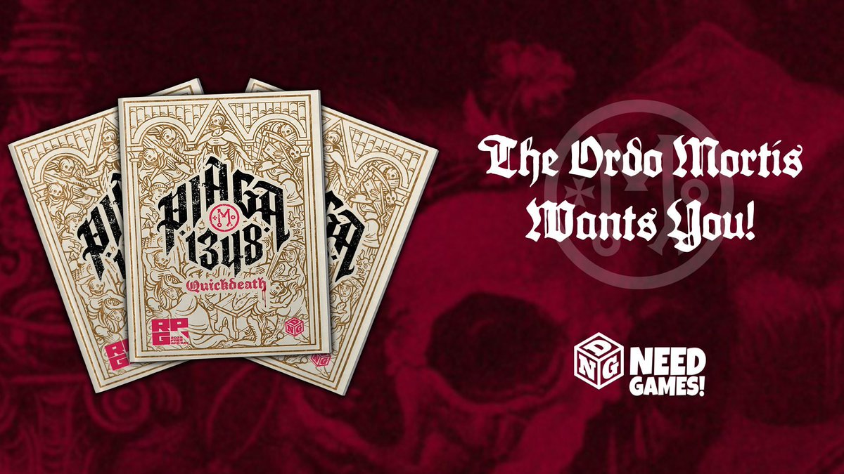 Free RPG Day 🎲 June 21, 2025 (@freerpgday) on Twitter photo The Black Death didn't just kill—it resurrected. Join the Ordo Mortis, an occult army fighting the Plague of the Resurrected in PIAGA 1348, a grimdark fantasy RPG of undead horror and medieval dread. <a href="/NeedGamesRPG/">NEED GAMES!</a> #FreeRPGDay The Black Death didn't just kill—it resurrected. Join the Ordo Mortis, an occult army fighting the Plague of the Resurrected in PIAGA 1348, a grimdark fantasy RPG of undead horror and medieval dread. <a href="/NeedGamesRPG/">NEED GAMES!</a> #FreeRPGDay