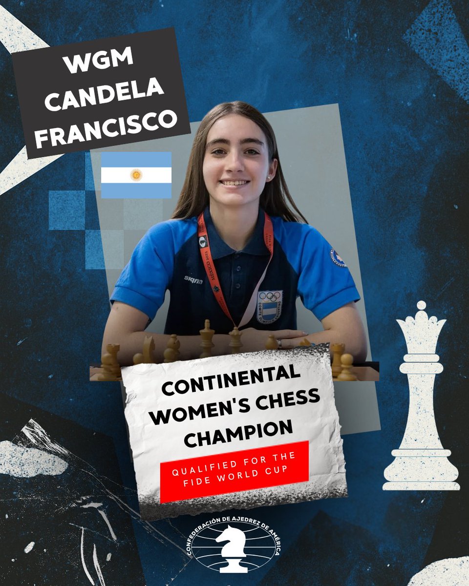America has a new Continental Champion 🏆🌎 Congratulations, Candela! 👏 <a href="/FIDE_chess/">International Chess Federation</a> 

WGM Candela Francisco Guecamburu, from Argentina 🇦🇷, was crowned champion of the XVI Women's Continental Chess Championship of the Americas 2025, held in Oaxtepec, Morelos, Mexico 🇲🇽