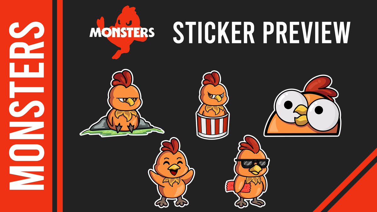Just finished some super cute stickers pack for the <a href="/monstersdotfun/">Monsters</a>

hope they make you smile as much as I did making them! 😊💜