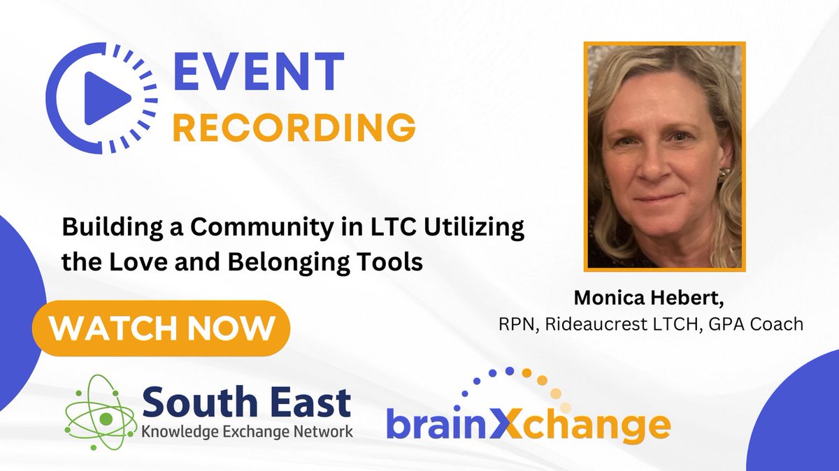 brain_Xchange's tweet image. Event Recording: Building a Community in LTC Utilizing the Love and Belonging Tools
vimeo.com/brainxchange/s…