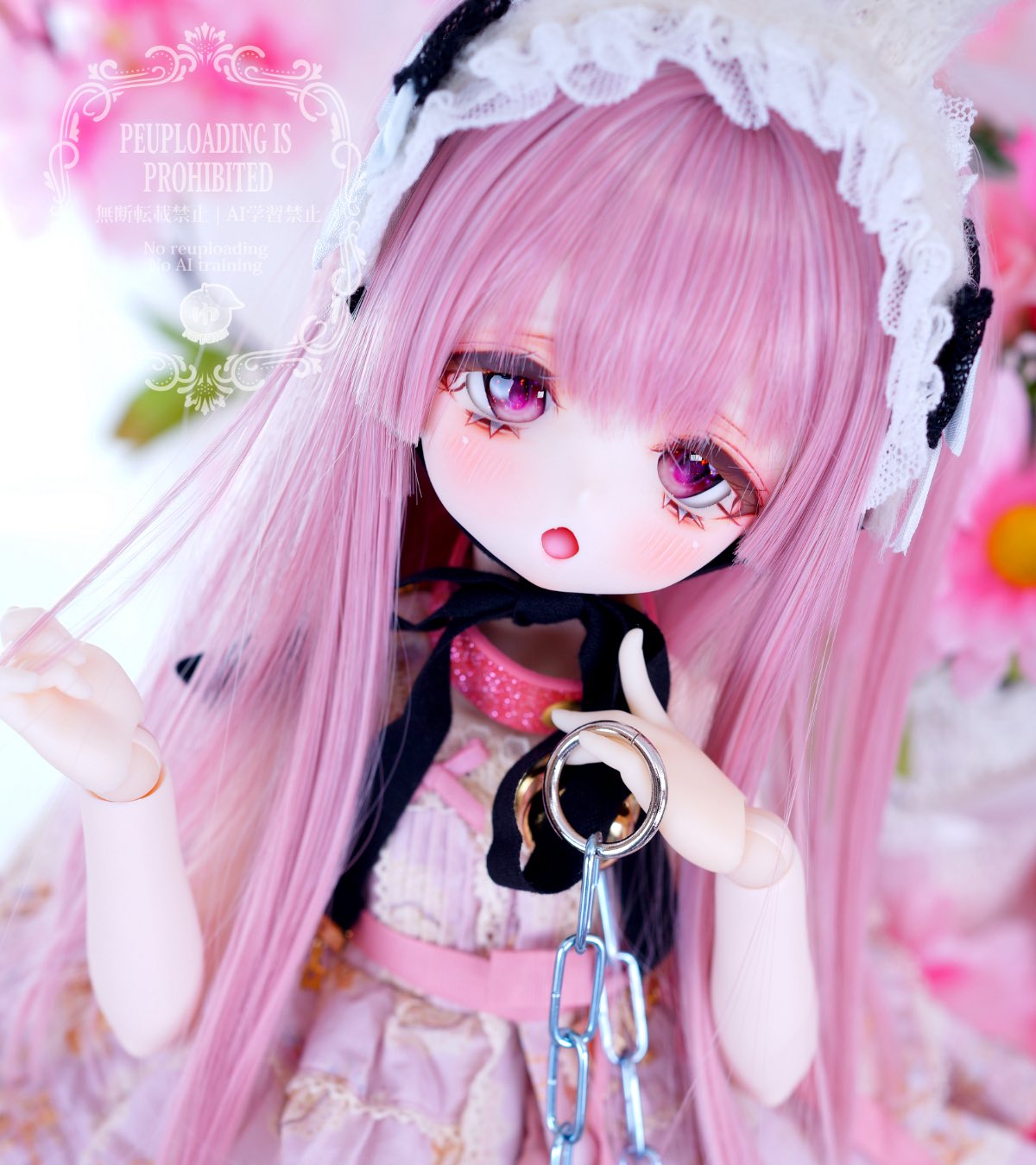 ☆:ゆずぽん:DDH-01:カスタムヘッド:☆むらさきちゃん(パーツ