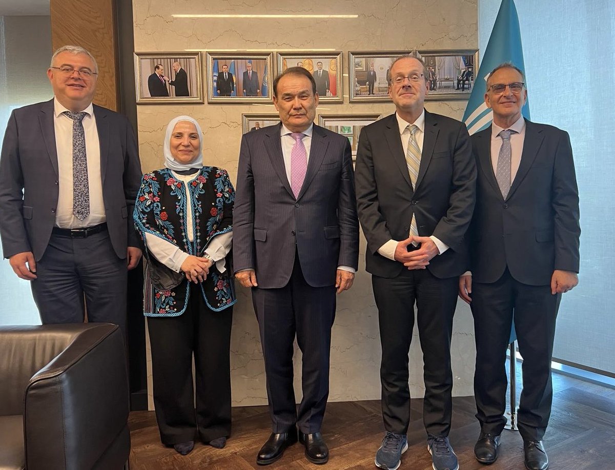 Hans Kluge (@hans_kluge) on Twitter photo Had a warm and productive meeting with Mr Baghdad Amreyev, President of <a href="/TurkicFundOrg/">Turkic Investment Fund</a>. I commended his leadership in keeping #health high on the agenda of <a href="/Turkic_States/">Organization of Turkic States</a> and appreciated his openness to collaboration with <a href="/WHO/">World Health Organization (WHO)</a>.
We discussed opportunities to strengthen health Had a warm and productive meeting with Mr Baghdad Amreyev, President of <a href="/TurkicFundOrg/">Turkic Investment Fund</a>. I commended his leadership in keeping #health high on the agenda of <a href="/Turkic_States/">Organization of Turkic States</a> and appreciated his openness to collaboration with <a href="/WHO/">World Health Organization (WHO)</a>.
We discussed opportunities to strengthen health