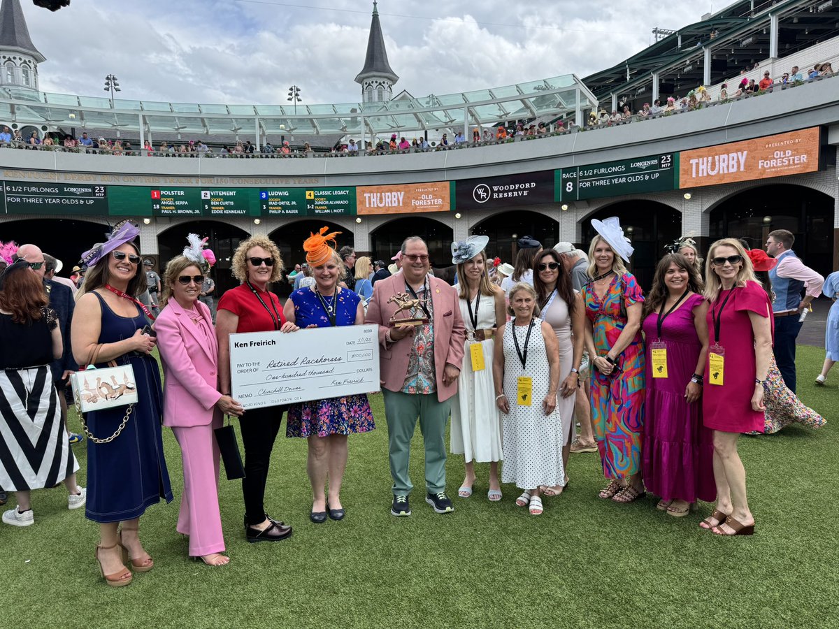 Thoroughbred Aftercare Alliance (@tbaftercare) on Twitter photo Over the weekend horse owner Ken Freirich donated $100,000 to #TBAftercare, <a href="/NewVocations/">New Vocations</a>, and @secondstride! 🤍
An extremely generous donation in support of OTTB’s during @kentuckyderby weekend. Thank you, Ken! Over the weekend horse owner Ken Freirich donated $100,000 to #TBAftercare, <a href="/NewVocations/">New Vocations</a>, and @secondstride! 🤍
An extremely generous donation in support of OTTB’s during @kentuckyderby weekend. Thank you, Ken!