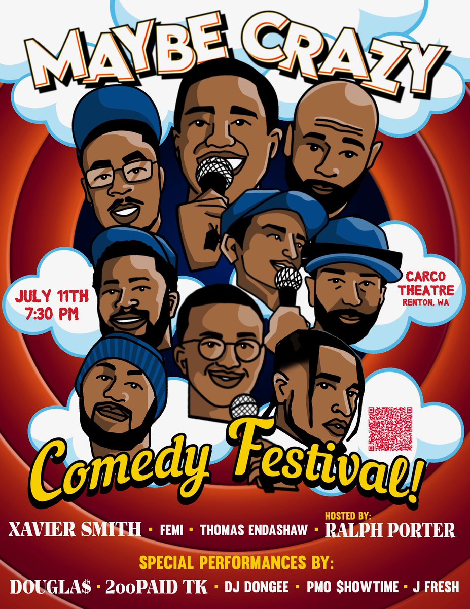 WASHINGTON ! ~ MAYBE CRAZY FESTIVAL ~ JULY 11th at Carco Theater ~ Y’all don’t want to miss this crazy lineup ~ Grab ya tickets ~ eventbrite.com/e/maybe-crazy-…
