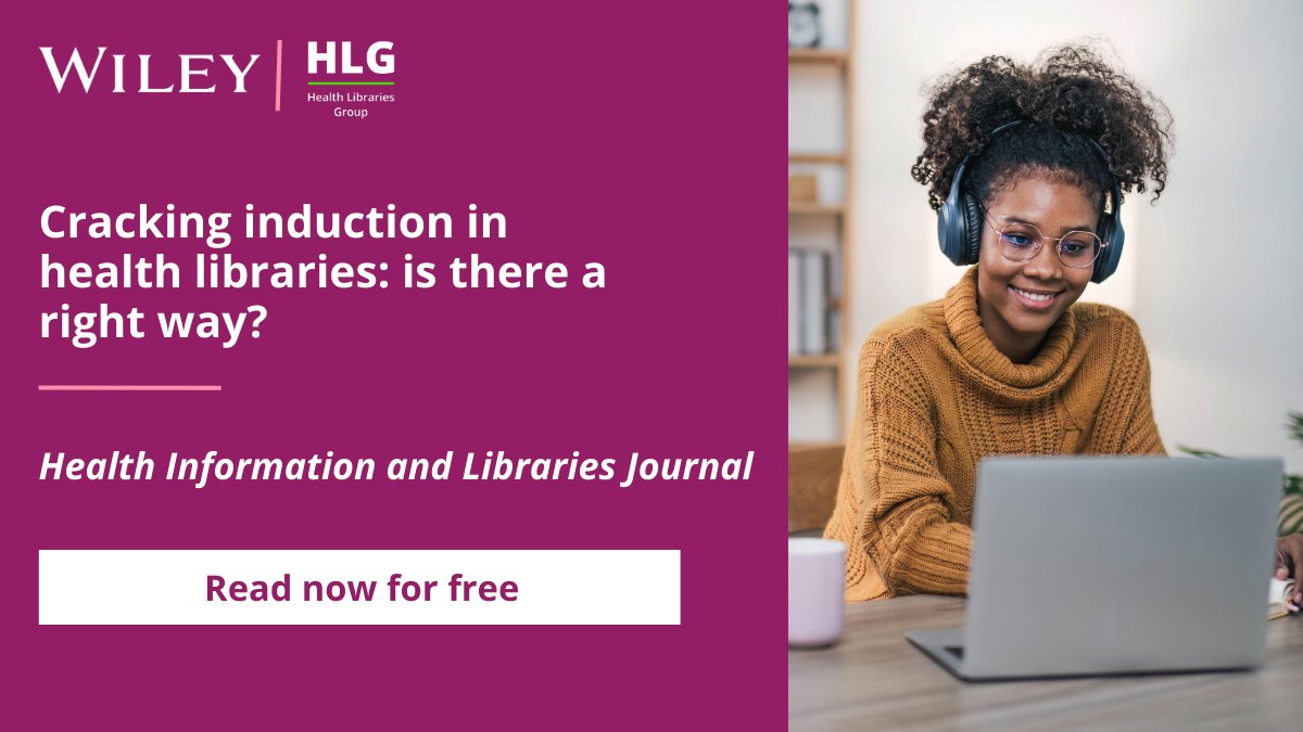 HLG SIG (@ciliphlg) on Twitter photo As part of <a href="/HILJnl/">Health Information and Libraries Journal (HILJ)</a>βs Marketing & Promotion spotlight, explore different approaches to delivering effective health library inductionsβwhat works, what doesnβt, and whatβs still evolving. Read for free:
πonlinelibrary.wiley.com/doi/10.1111/hiβ¦Β <a href="/CILIPinfo/">CILIP</a> As part of <a href="/HILJnl/">Health Information and Libraries Journal (HILJ)</a>βs Marketing & Promotion spotlight, explore different approaches to delivering effective health library inductionsβwhat works, what doesnβt, and whatβs still evolving. Read for free:
πonlinelibrary.wiley.com/doi/10.1111/hiβ¦Β <a href="/CILIPinfo/">CILIP</a>