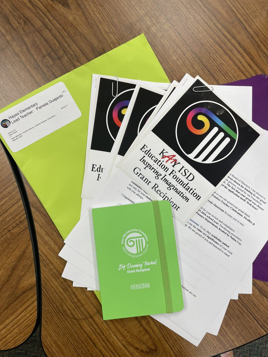 Mrs.Guajardo (@guajardo_jhe) on Twitter photo Yayyyyy!!! Thank you <a href="/KatyISDEdFound/">Katy ISD Foundation</a>! I’m so excited that our grant will be funded next year! We can’t wait to see the positive impact on students! Yayyyyy!!! Thank you <a href="/KatyISDEdFound/">Katy ISD Foundation</a>! I’m so excited that our grant will be funded next year! We can’t wait to see the positive impact on students!