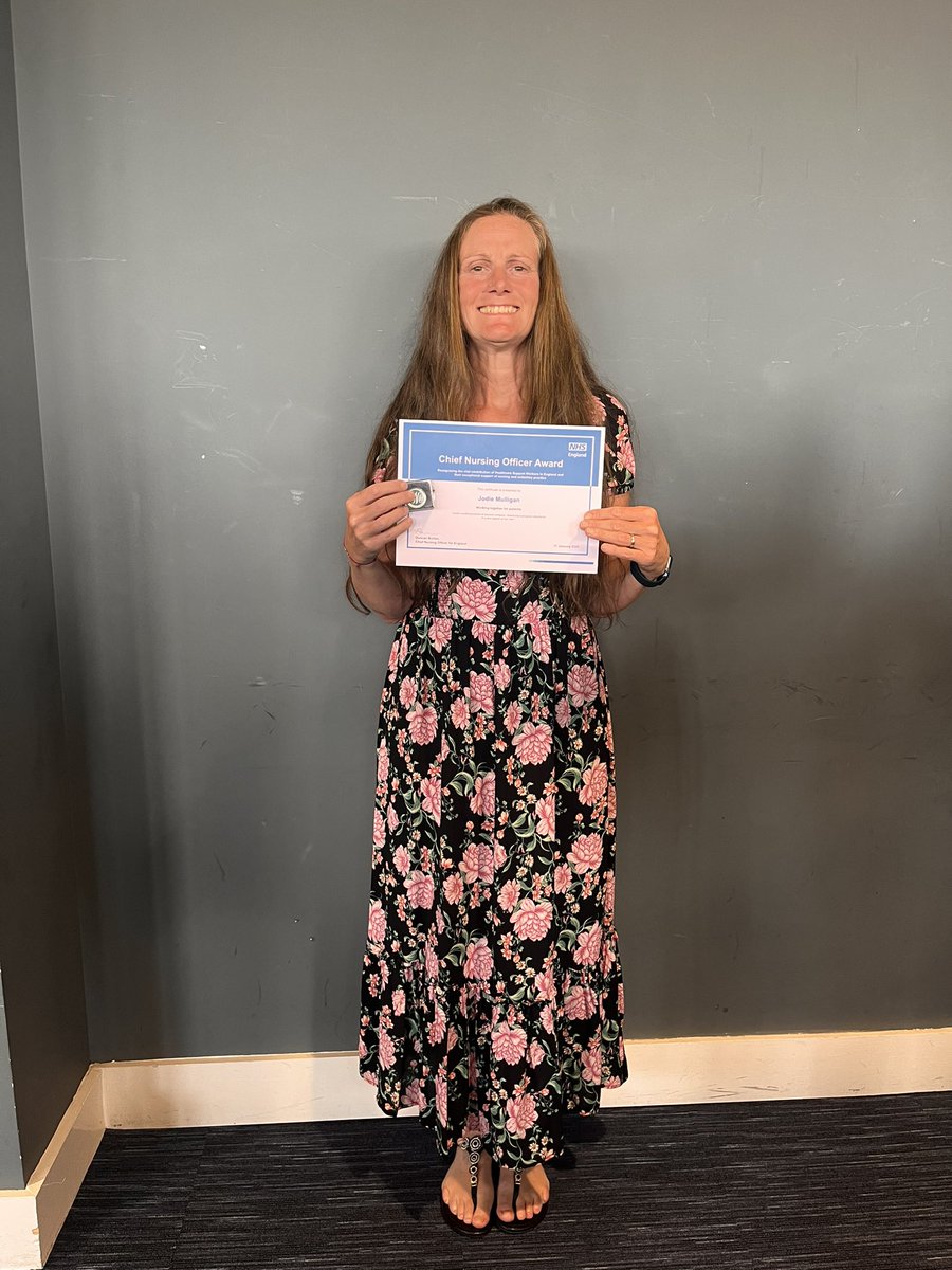 Kate Tasker 💙 (@nursektasker) on Twitter photo She only went and won The Chief Nursing Officer Award from NHS England 🏆
We are SO proud of Jodie our amazing Health Care Support Worker from CAMHS inpatients Hope Ward. What an inspiration!
<a href="/PennineCareNHS/">Pennine Care NHS FT</a> <a href="/ChrisMurrayAD/">Chris Murray</a> <a href="/gordonmilson/">Dr Gordon Milson</a> <a href="/SarahJLeah/">Sarah Leah</a> She only went and won The Chief Nursing Officer Award from NHS England 🏆
We are SO proud of Jodie our amazing Health Care Support Worker from CAMHS inpatients Hope Ward. What an inspiration!
<a href="/PennineCareNHS/">Pennine Care NHS FT</a> <a href="/ChrisMurrayAD/">Chris Murray</a> <a href="/gordonmilson/">Dr Gordon Milson</a> <a href="/SarahJLeah/">Sarah Leah</a>