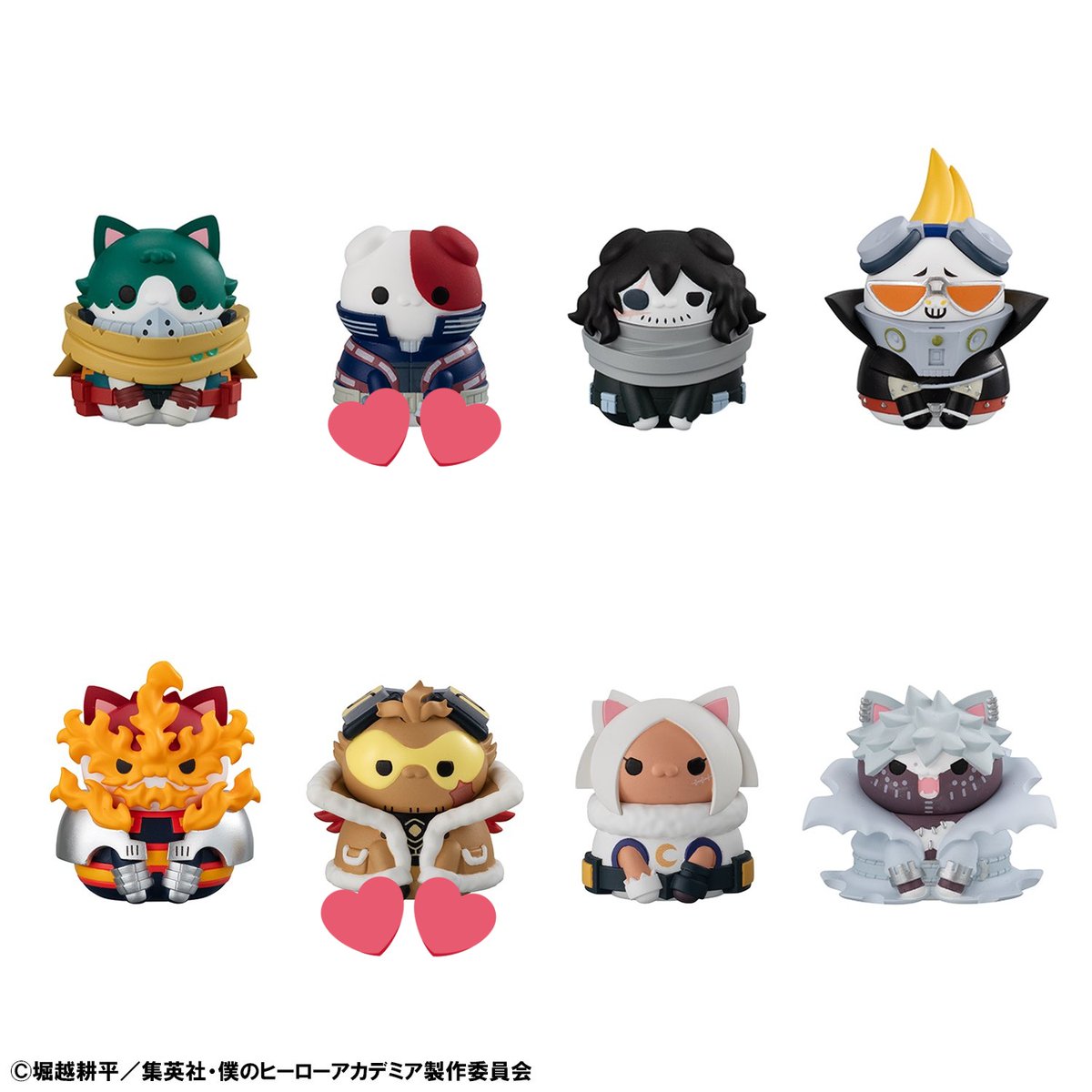 5500minto's tweet photo. 【交換／譲渡】
僕のヒーローアカデミア ヒロアカ ヒロアカニャンコ

【譲】緑谷 相澤 〇プレゼントマイク エンデヴァー 〇ミルコ 荼毘

【求】定価+送料 or 轟 ホークス

2BOX予約予定

譲渡
お声かけ重なる場合は〇含む優先。
よろしくお願いいたします。 https://t.co/H6q4SADfeU