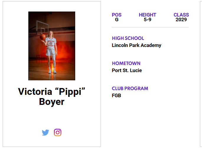 Florida Jr. All-Star GBB (@jrallstarfla) on Twitter photo Check out Victoria Boyer (<a href="/pippiboyer2029/">Victoria โPippiโ Boyer</a>) ๐๐ผ๐๐๐๐พ๐๐๐๐ ๐๐๐ผ๐๐๐ ๐๐๐๐๐๐๐! โคต๏ธ
jrallstar.com/maxrecruit/maxโฆ
Start building your profile now at jrallstar.com/maxrecruit! Check out Victoria Boyer (<a href="/pippiboyer2029/">Victoria โPippiโ Boyer</a>) ๐๐ผ๐๐๐๐พ๐๐๐๐ ๐๐๐ผ๐๐๐ ๐๐๐๐๐๐๐! โคต๏ธ
jrallstar.com/maxrecruit/maxโฆ
Start building your profile now at jrallstar.com/maxrecruit!