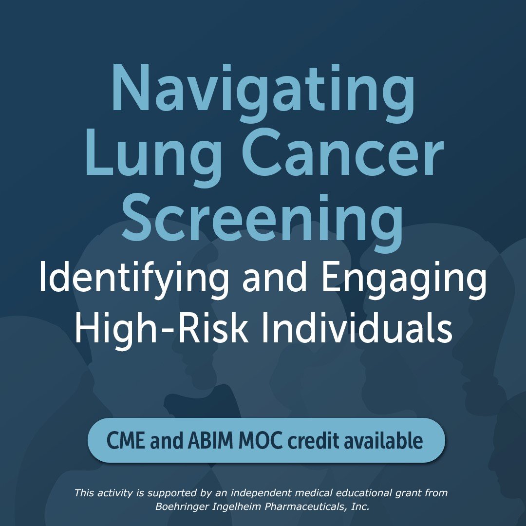 Carla Lamb, MD, FACP, FCCP (Lahey Hospital &amp; Medical Center) offers guidance on how to identify high-risk patients suitable for lung cancer screening. 
Learn More: hubs.la/Q03dHwlJ0