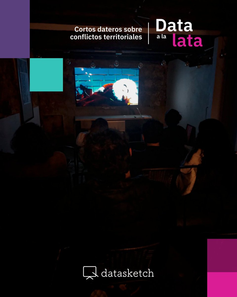 Esta semana en #DataALaLata proyectamos cortos que nos invitan a repensar los territorios y los conflictos que los atraviesan: migración, crisis climática y conflicto armado fueron algunos de los temas que reflexionamos. Gracias por acompañarnos en esta primera edición de mayo.