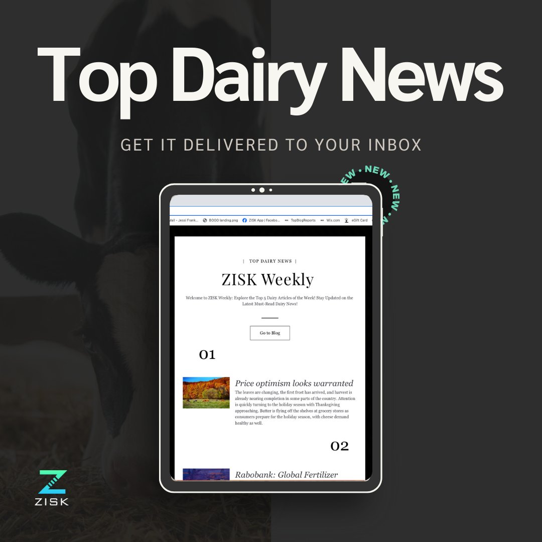 Smart Farmers Stay Informed! 💡 Join our weekly email to get the latest dairy news. Sign up now!