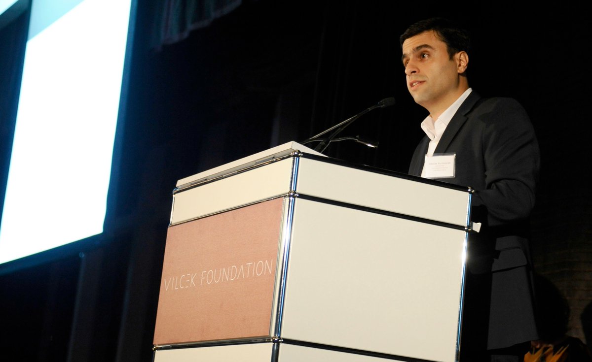 The Vilcek Foundation (@vilcek) on Twitter photo Our 2013 winner of the Vilcek Prize for Creative Promise in Biomedical Science, Hashim Al-Hashimi has been elected to the American Academy of Arts & Sciences!
A professor of biochemistry and molecular biophysics at <a href="/Columbia/">Columbia University</a>, Al Hashimi has spent two decades developing Our 2013 winner of the Vilcek Prize for Creative Promise in Biomedical Science, Hashim Al-Hashimi has been elected to the American Academy of Arts & Sciences!
A professor of biochemistry and molecular biophysics at <a href="/Columbia/">Columbia University</a>, Al Hashimi has spent two decades developing