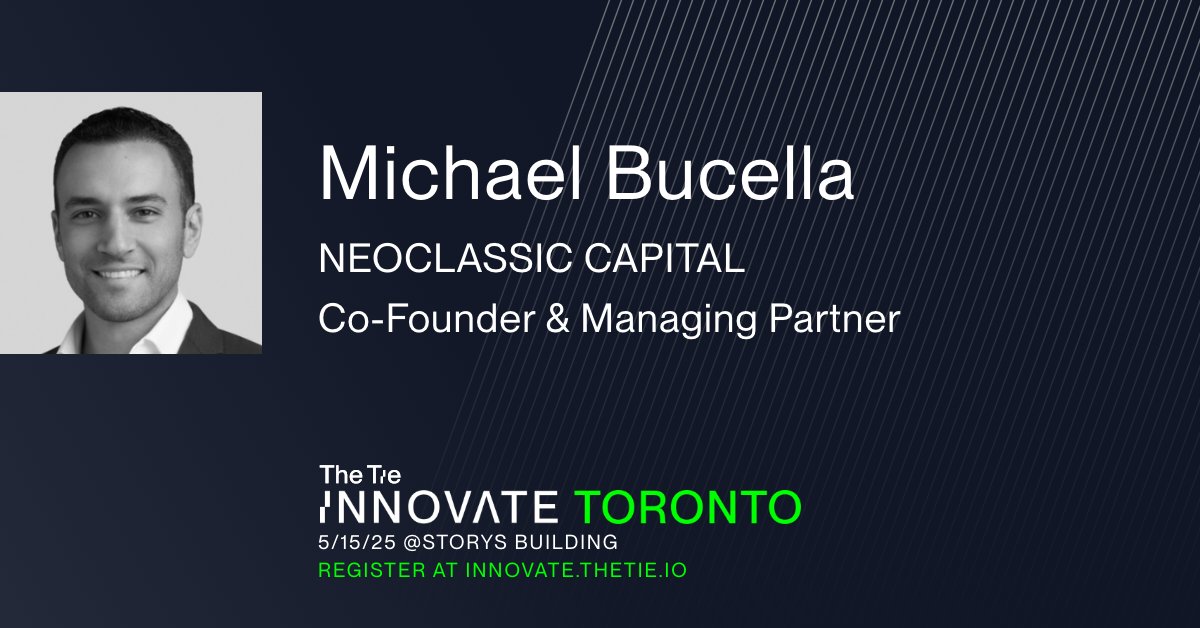 The Tie (@thetieio) on Twitter photo We’re proud to welcome <a href="/MikeBucella/">Mike Bucella</a>, Co-Founder & Managing Partner at <a href="/NeoclassicCap/">Neoclassic Capital</a>, to the InnovateToronto stage. We’re proud to welcome <a href="/MikeBucella/">Mike Bucella</a>, Co-Founder & Managing Partner at <a href="/NeoclassicCap/">Neoclassic Capital</a>, to the InnovateToronto stage.