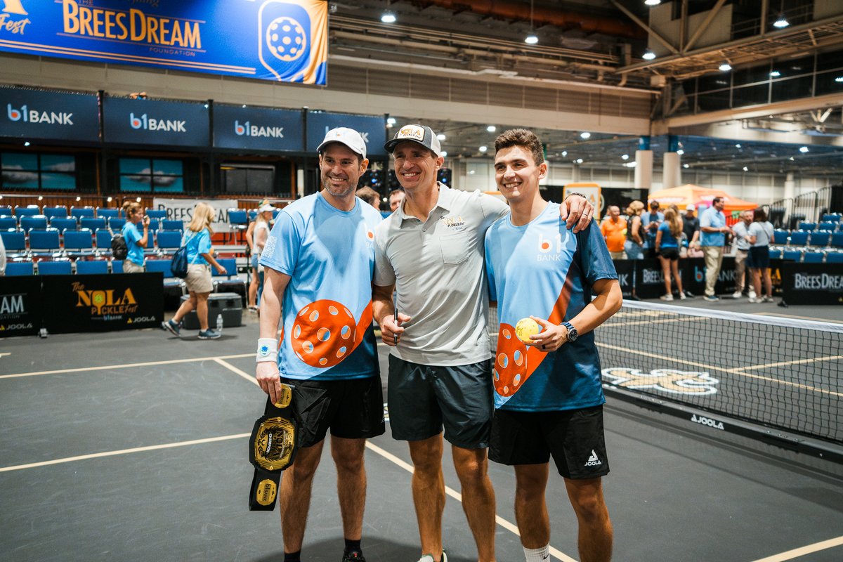 Greater New Orleans Sports Foundation (@gnosports) on Twitter photo The NOLA Pickle Fest is back this August 6-10 at the <a href="/NewOrleansENMCC/">New Orleans ENMCC</a>! Register now for this unique, festival-style pickleball tournament, live music, a celebrity exhibition match featuring Drew Brees, VIP experiences and much more: nolapicklefest.com The NOLA Pickle Fest is back this August 6-10 at the <a href="/NewOrleansENMCC/">New Orleans ENMCC</a>! Register now for this unique, festival-style pickleball tournament, live music, a celebrity exhibition match featuring Drew Brees, VIP experiences and much more: nolapicklefest.com
