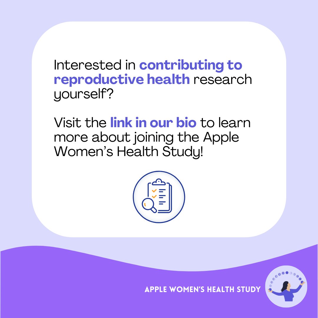 Have you read our latest AWHS study update? Our latest findings revealed that on average, participants are choosing to get exercise across all phases of their cycle 📊➡️: hsph.harvard.edu/research/apple… #WomensHealth #CycleSyncing #FemTech #HealthTech #FitnessForWomen