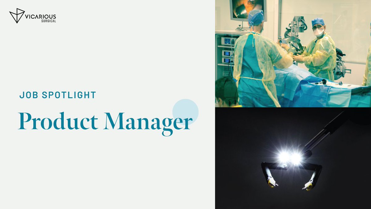 VicariousSurg's tweet image. We’re looking for a Product Manager to join our team and help shape the future of surgical robotics—bringing transformative technology to market.
Apply Now: ow.ly/S1gM50VNXXC