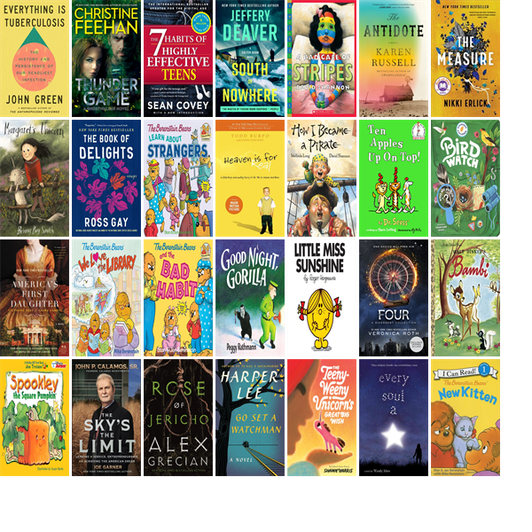 This week the Somerset County Library has 101 new books.  New items include Everything Is Tuberculosis, Thunder Game, The 7 Habits of Highly Effective Teens, South of Nowhere, A Bad Case of Stripes, The Antidote, The Measure, and Margaret's Unicorn. wowbrary.org/nu.aspx?p=6942…