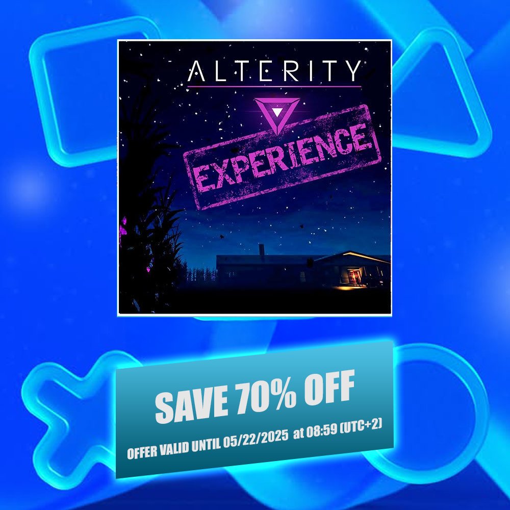 Alterity (@alteritythegame) on Twitter photo ๐ฎ ๐๐น๐๐ฒ๐ฟ๐ถ๐๐ ๐๐
๐ฝ๐ฒ๐ฟ๐ถ๐ฒ๐ป๐ฐ๐ฒ ๐ถ๐ ๐ณ๐ฌ% ๐ข๐๐ on PlayStation!
Live the sci-fi thriller you won't forget ๐ธโก
โณ Deal ends ๐ ๐ฎ๐ ๐ฎ๐ฎ, ๐ฎ๐ฌ๐ฎ๐ฑ โ ๐ฌ๐ด:๐ฑ๐ต ๐จ๐ง๐+๐ฎ
๐ store.playstation.com/en-us/product/โฆ
#PS5 #IndieGame #AlterityExperience #GameSale #SciFi ๐ฎ ๐๐น๐๐ฒ๐ฟ๐ถ๐๐ ๐๐
๐ฝ๐ฒ๐ฟ๐ถ๐ฒ๐ป๐ฐ๐ฒ ๐ถ๐ ๐ณ๐ฌ% ๐ข๐๐ on PlayStation!
Live the sci-fi thriller you won't forget ๐ธโก
โณ Deal ends ๐ ๐ฎ๐ ๐ฎ๐ฎ, ๐ฎ๐ฌ๐ฎ๐ฑ โ ๐ฌ๐ด:๐ฑ๐ต ๐จ๐ง๐+๐ฎ
๐ store.playstation.com/en-us/product/โฆ
#PS5 #IndieGame #AlterityExperience #GameSale #SciFi