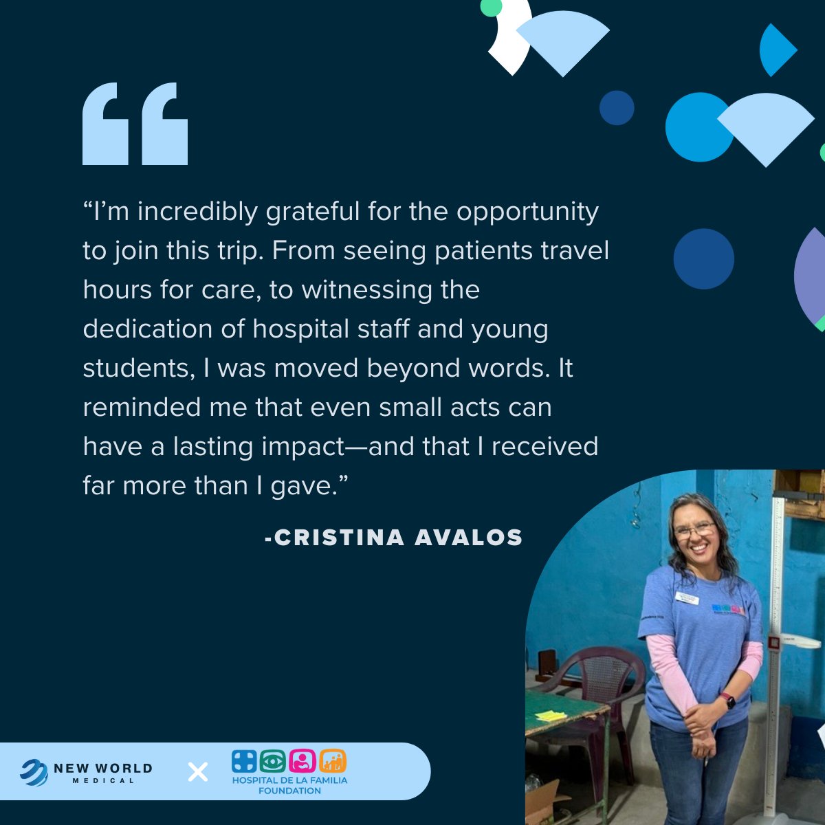 We’re honored to spotlight two incredible team members who recently traveled to La Hospital de la Familia in Guatemala to volunteer their time and talents. 
Thank you for making a meaningful impact and bringing hope to the communities we serve.
#NewWorldMedical