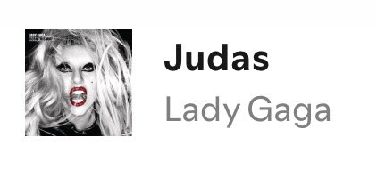 Judas (<a href="/ladygaga/">Lady Gaga</a>) enters Daily Top Songs UK for the first time since its release in 2011. 

It enters at #170, with 78,410 streams.