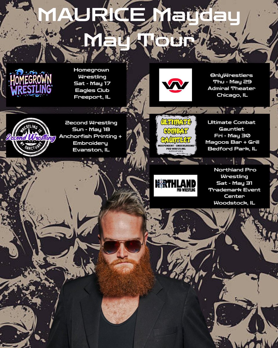 May Tour continues next weekend 🤘Had a couple summer dates open up, bring MAURICE to your town. Book via DMs or bookgregmurray@gmail