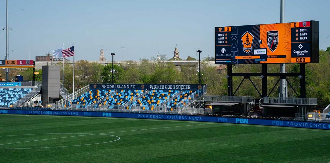 Daktronics (@daktronics) on Twitter photo News: Daktronics Brings LED Displays to Life for Centreville Bank Stadium. The newly constructed stadium opened in 2025 with six displays, Show Control and digital content. ow.ly/HAqE50VOzSx #DakPro <a href="/RhodeIslandFC/">Rhode Island FC</a> #WickedGoodSoccer News: Daktronics Brings LED Displays to Life for Centreville Bank Stadium. The newly constructed stadium opened in 2025 with six displays, Show Control and digital content. ow.ly/HAqE50VOzSx #DakPro <a href="/RhodeIslandFC/">Rhode Island FC</a> #WickedGoodSoccer