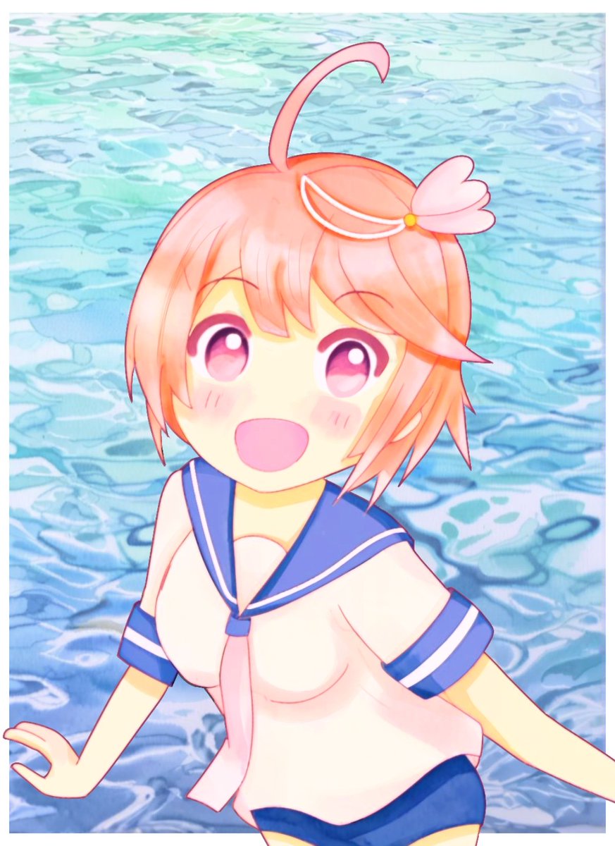 伊58(艦これ) 「5/8は、ゴーヤの日 」|水守＠みもりのイラスト