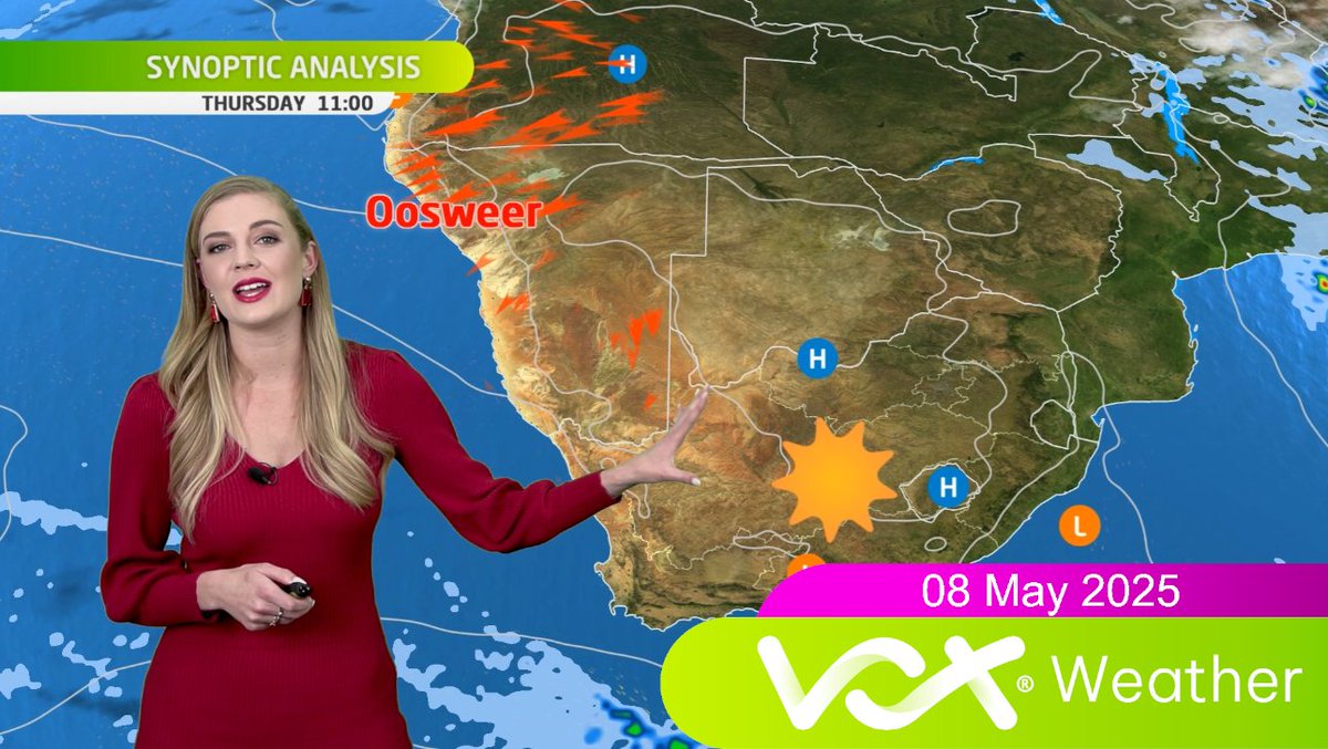 08 May 2025| Vox Weather Forecast

☀️ Dry &amp; calm conditions countrywide with morning fog in the central interior and southern Cape

Forecast:youtu.be/auWKNw5shRM

#voxweather
