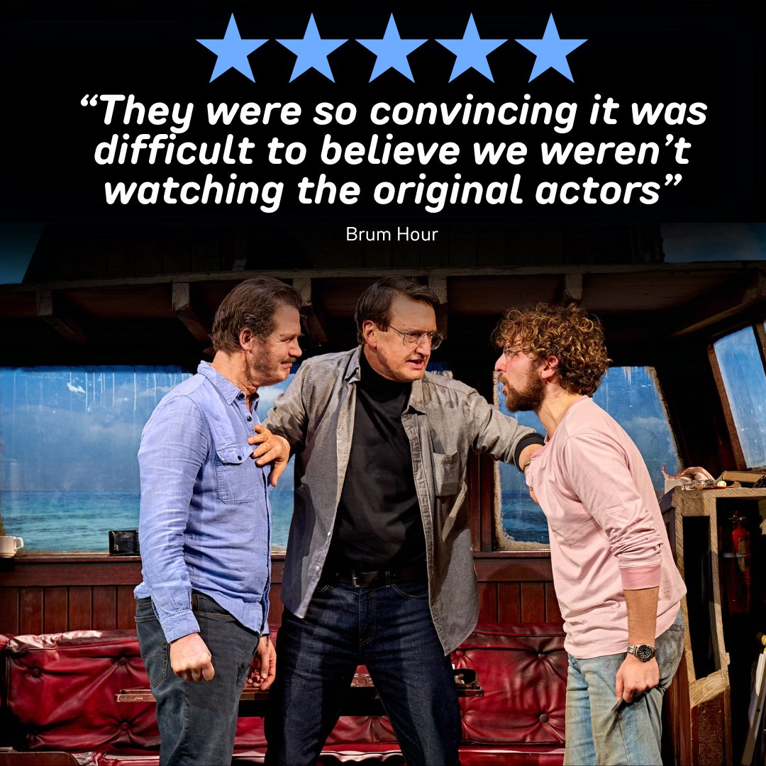 Jaws dropped at last night's press night for <a href="/SharkIsBroken/">The Shark Is Broken</a>! 🦈

The cast reeled in rave reviews, leaving audiences and critics alike hooked! Here's what they're saying:

⭐⭐⭐⭐⭐ "This play is a must-see!" - <a href="/BrumHour/">#BrumHour 🐝 Networking with #Birmingham</a> 
⭐⭐⭐⭐⭐ "Made us feel completely immersed" -