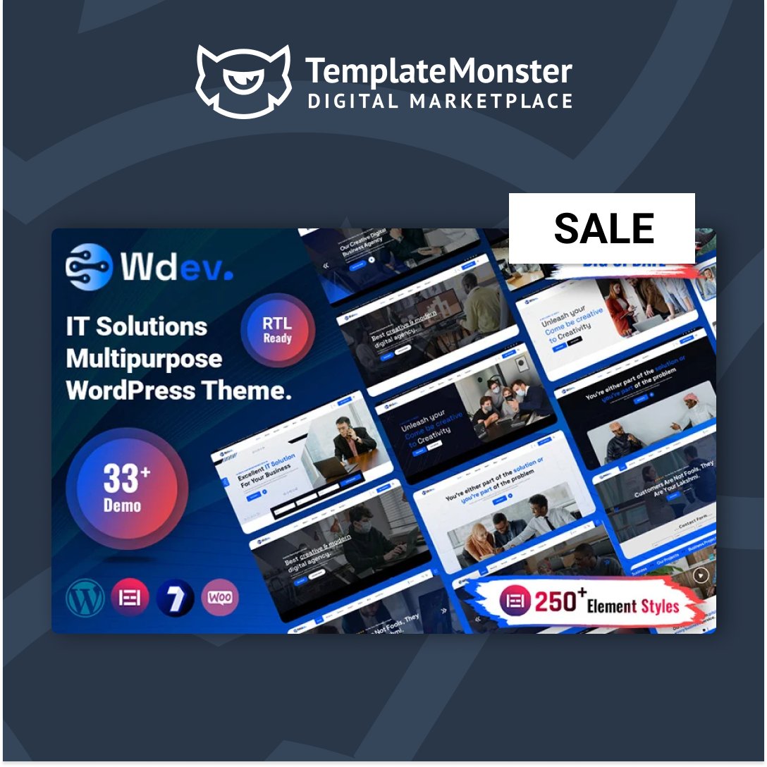 templatemonster's tweet image. #WordPress Products on #Sale🔥

👉Wdev IT Solutions #WordPressTheme &amp;gt;&amp;gt; cutt.ly/IrllnNct