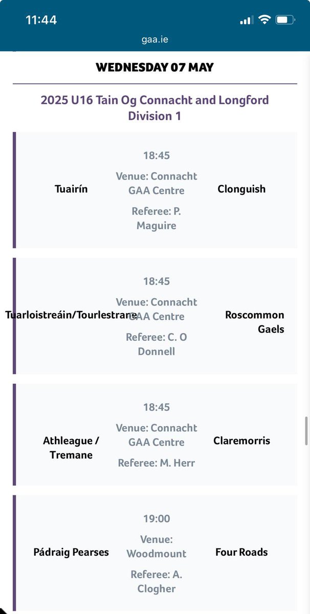 Connacht GAA (@connachtgaa) on Twitter photo Fixtures for tonightâs U16 TĂĄin Ăg League! <a href="/Tain_Og/">TĂĄin Ăg Hurling League</a> #ConnachtGAA
Keep up to date with all fixtures and results in the competition through the below link âŹïž
gaa.ie/tain-og/fixtur⊠Fixtures for tonightâs U16 TĂĄin Ăg League! <a href="/Tain_Og/">TĂĄin Ăg Hurling League</a> #ConnachtGAA
Keep up to date with all fixtures and results in the competition through the below link âŹïž
gaa.ie/tain-og/fixturâŠ