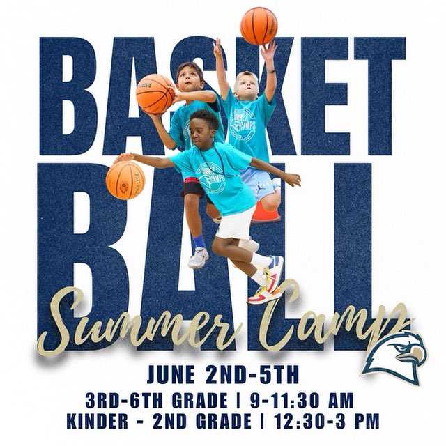 🏀 Basketball Summer Camp! 🏀
June 2nd-5th | Learn &amp; play!
•  3rd-6th: 9 AM-11:30 AM
•  K-2nd: 12:30 PM-3 PM
Register now! 🦅 #BasketballCamp #SBS #Eagles secondbaptistschool.org/student-life/s…