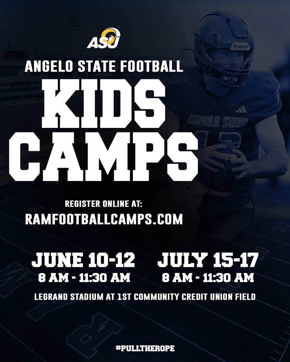 🚨2025 SUMMER FOOTBALL CAMP INFORMATION!!
REGISTRATION IS OPEN!!
COME CAMP WITH THE CHAMPS!!
#WINTHEDAY #PULLTHEROPE