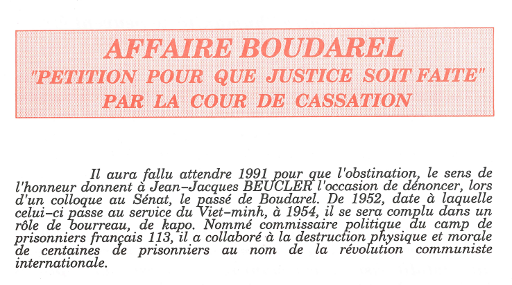 7 mai 1954 la bataille de Dien-Bien-Phu se terminait. 7 000 soldats Français sont morts dans les "camps de rééducation" Viêt Minh, avec le "commissaire politique" Georges Boudarel qui était également enseignant à l'université. Campagne de l'UNI pour dénoncer ses crimes en 1991 ⤵️