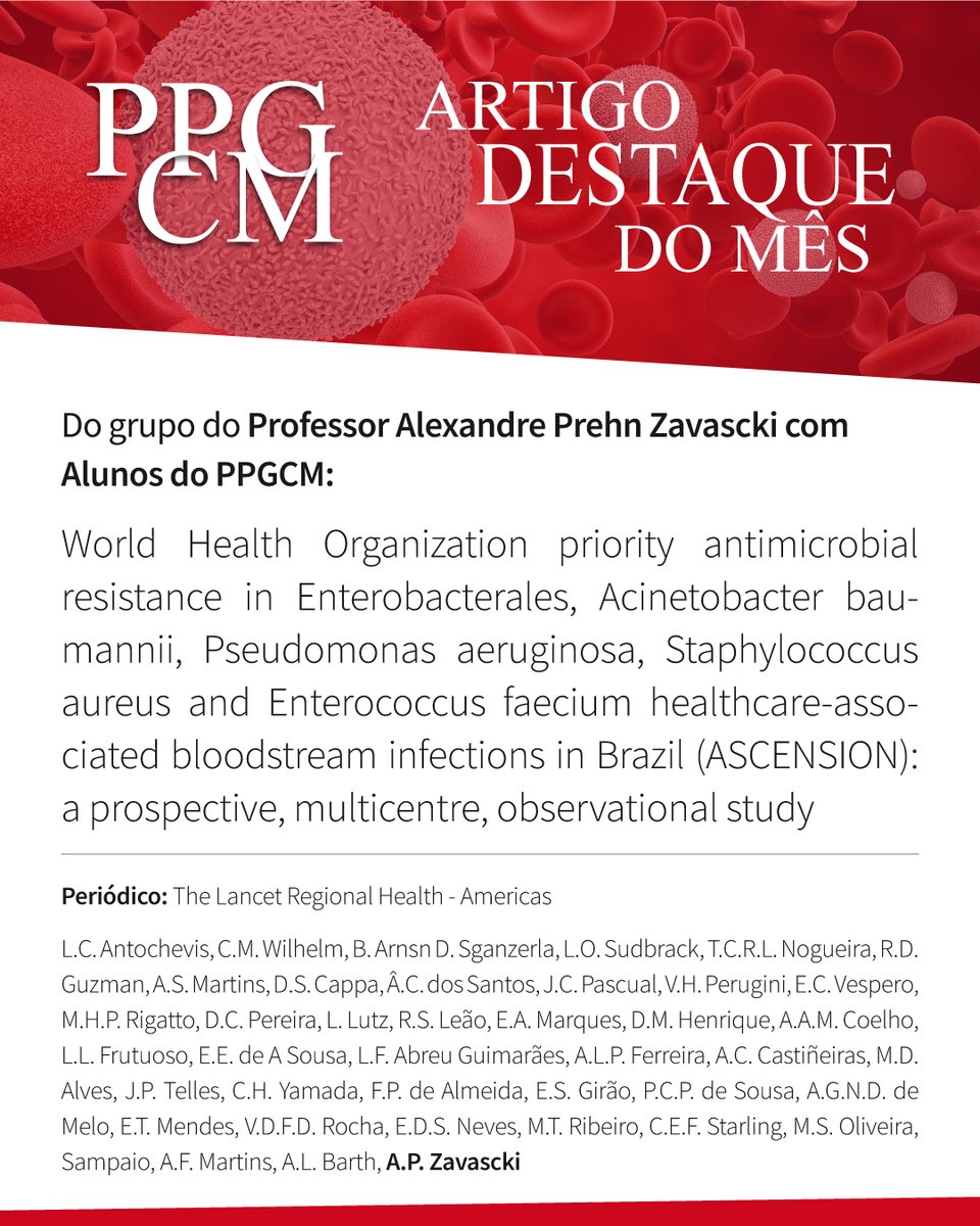 World Health Organization priority antimicrobial resistance in Enterobacterales, Acinetobacter baumannii, Pseudomonas aeruginosa, Staphylococcus aureus and Enterococcus faecium healthcare-associated bloodstream infections in Brazil (ASCENSION) The Lancet Regional Health -Americas