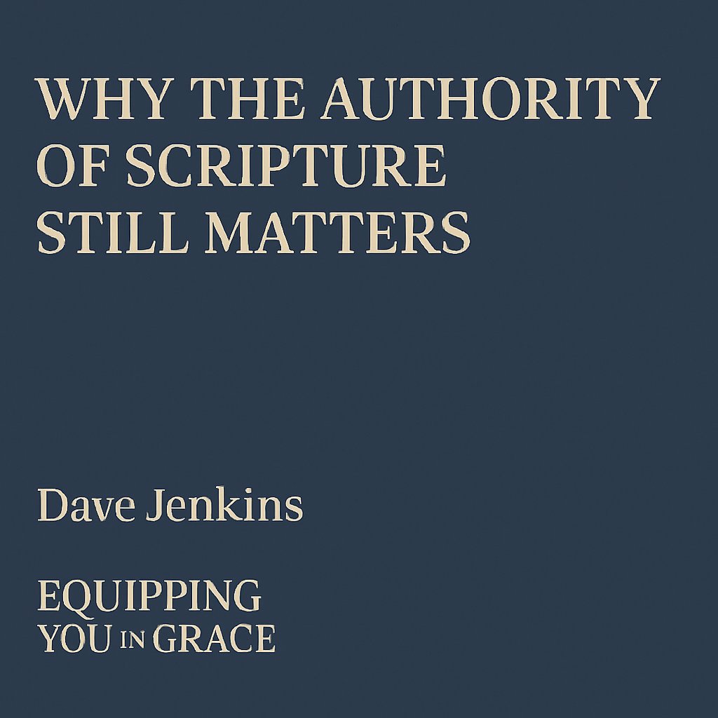 DaveJJenkins's tweet photo. 🚨 New @EquippingGrace episode!
 Why the Authority of Scripture Still Matters
I walk through the dangers of theological drift and why standing on God’s Word is more vital than ever.

🎧 https://t.co/NoKm5NhfFv https://t.co/ZWWlpqtOcL