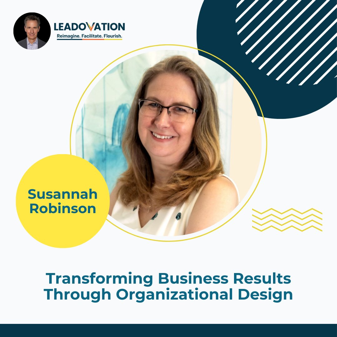 deannewlund's tweet image. Unlock business transformation with Susannah Robinson on the latest Mission Facilitators podcast! #OrganizationalDesign #Leadership #BusinessTransformation