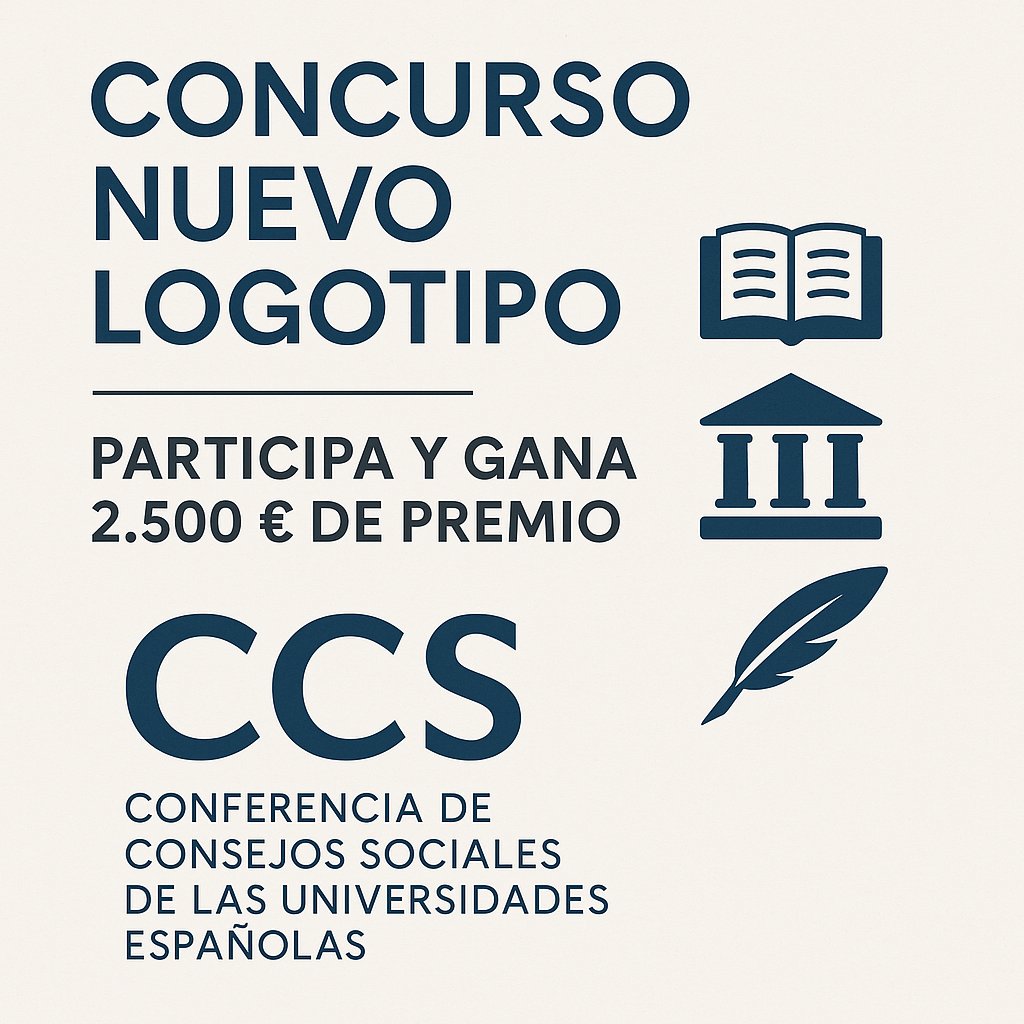 🎨 ¿Estudias en la uni y te apasiona el diseño gráfico? La CCS lanza un concurso para crear su nuevo logo oficial. ¡Premio de 2.500 € al mejor diseño! Participa antes del 31/05 👉 ccsu.es/concurso-nuevo… #DiseñoGráfico #Universidad
